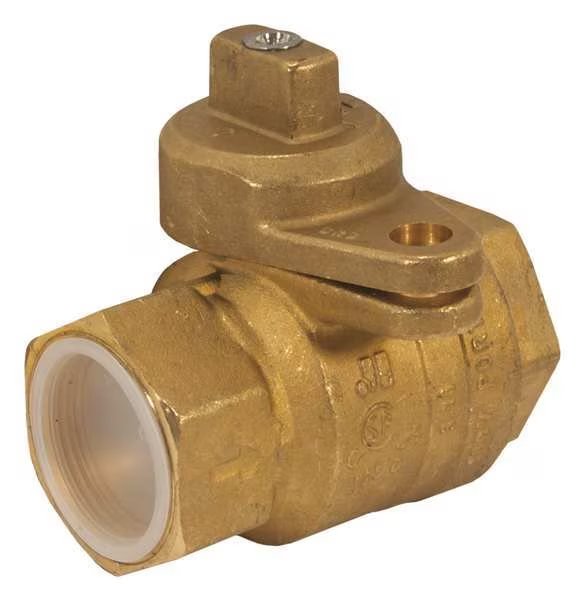 1-1/4" FNPT Brass Gas Ball Valve Inline, Jomar Valve, Mfr#: 240-006B