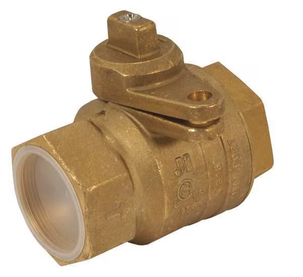2" FNPT Brass Gas Ball Valve Inline, Jomar Valve, Mfr#: 240-008B