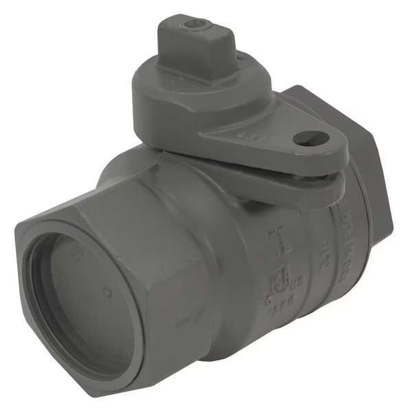 2" FNPT Brass Gas Ball Valve Inline, Jomar Valve, Mfr#: 240-008P