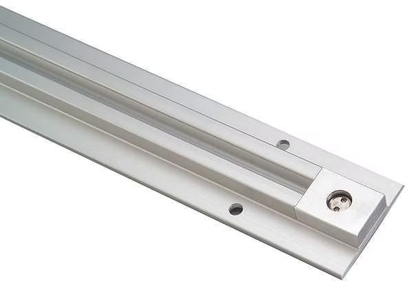 Shower Curtain Track Aluminum, 36 in L, Cortech, Mfr#: CTRK36