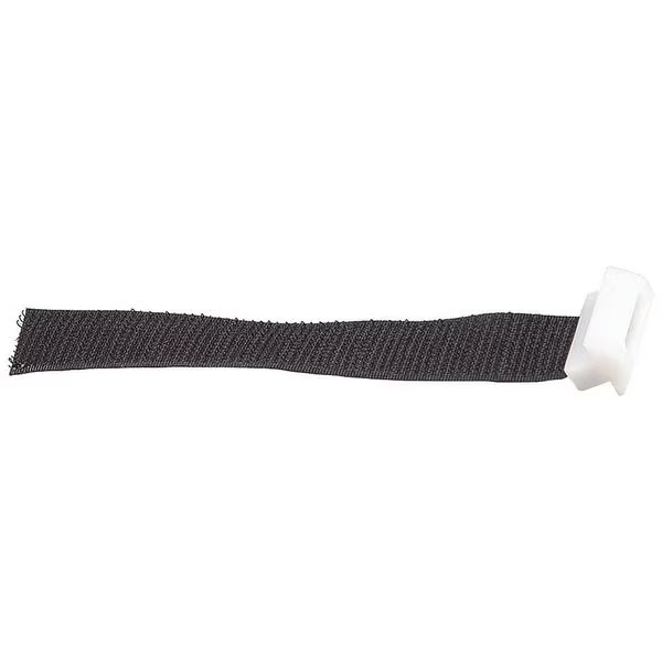 Security Curtain Tab, Hook-and-Loop, Black, Cortech, Mfr#: CTAB4