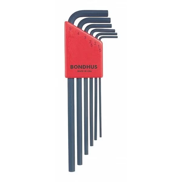 6 Piece Metric L-Shape Hex Key Set, 12146, Bondhus, Mfr#: 12146