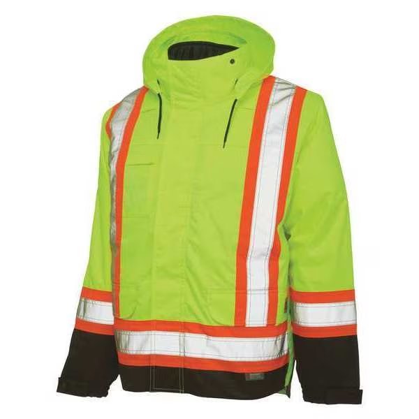 Fluorescent Green Polyester Parka size XL, Tough Duck, Mfr#: S42611