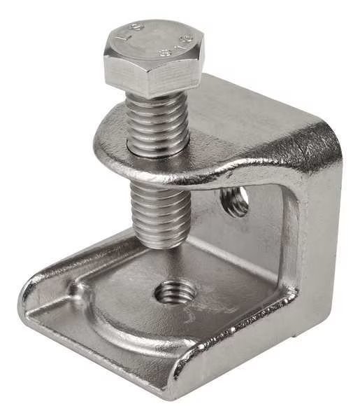 Beam Clamp, 3/8 In., Brite, 1-1/2 In., SS, Calbrite, Mfr#: S60300BC00