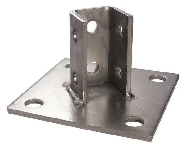 Post Base for 1-5/8 in Strut, 316 SS, Calbrite, Mfr#: S65800PB00