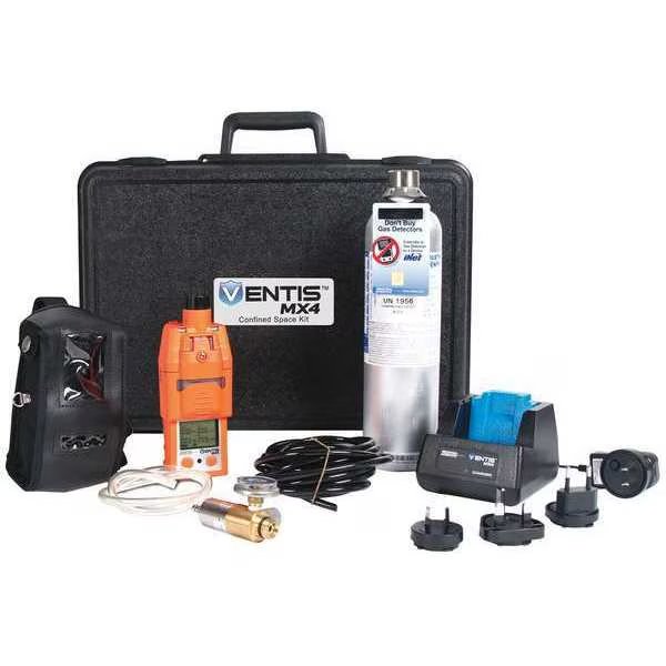 Multi-Gas Detector, 12 hr Battery Life, Orange, Industrial Scientific, Mfr#: VK-K1232111111