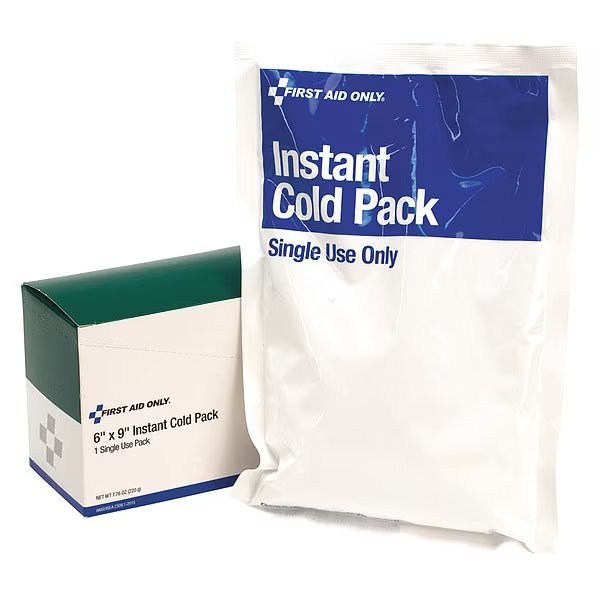 Instant Cold Pack, White, 6 in. L x 9 in., First Aid Only, Mfr#: M564-E