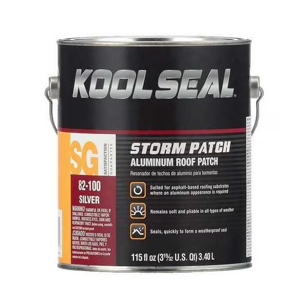 Roof Leak Repair, 1 gal, Can, Silver, Kool Seal, Mfr#: KS0082100-16