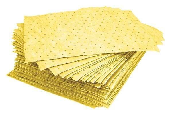 Sorbents, 23 gal, 15 in x 19 in, Universal, Yellow, Polypropylene, Oil-Dri, Mfr#: L72372G