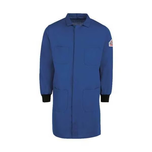 Men's Flame Resistant Lab Coat, Blue, Nomex, XL, Vf Imagewear, Mfr#: KNC2RB XL 0R