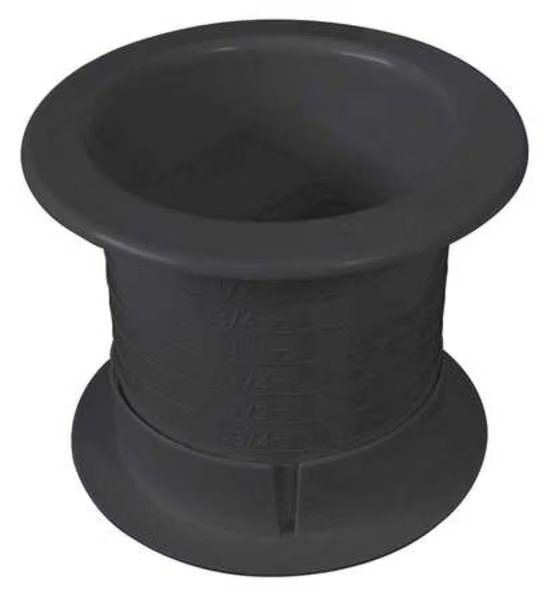 Dual Sided Grommet, Blk, 2.5In, PK100, Fastcap, Mfr#: DUALLY 2.5 100PC BL