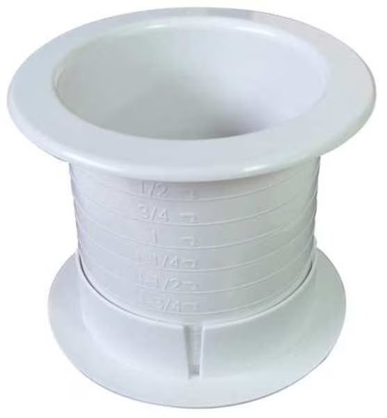 Dual Sided Grommet, Wht, 2.5In, PK25, Fastcap, Mfr#: DUALLY 2.5 25PC WH