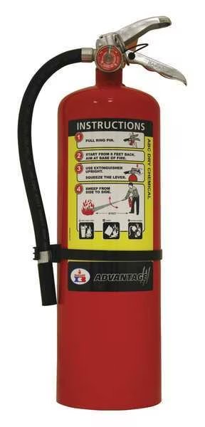 Fire Extinguisher, 4A:60B:C, Dry Chemical, 10 lb, Badger, Mfr#: ADV-10