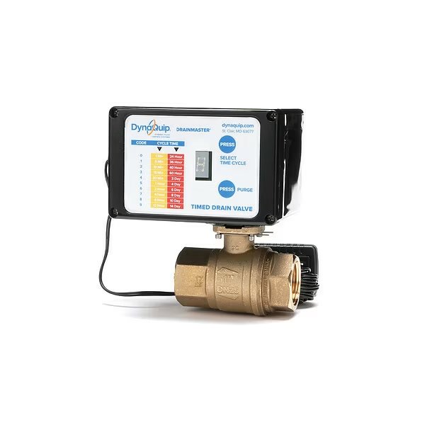 Auto Drain Valve, 115V, 1-1/4 In., Dynaquip Controls, Mfr#: AD2A 1 1/4
