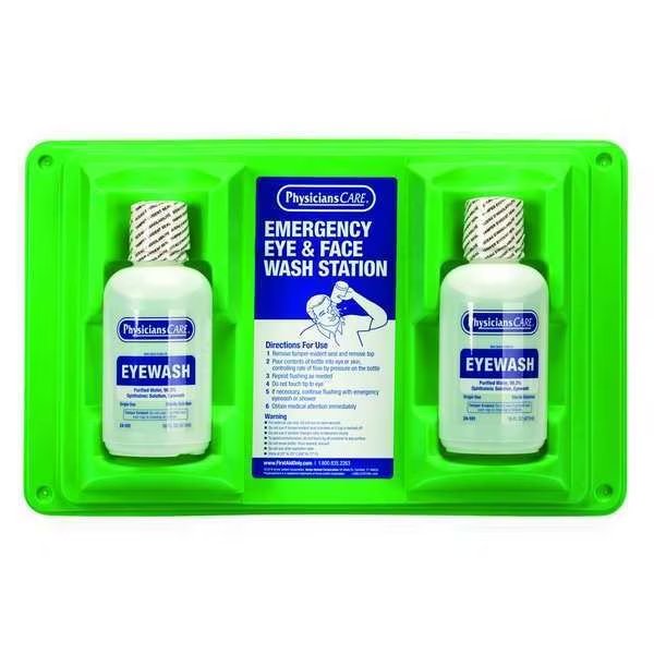 Eye Wash Station, 2 16 oz., Physicianscare, Mfr#: 24-102