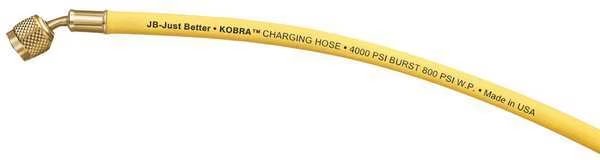 Charging/Vacuum Hose, Low Loss, 60 In, Yel, Jb Industries, Mfr#: CLS-60Y