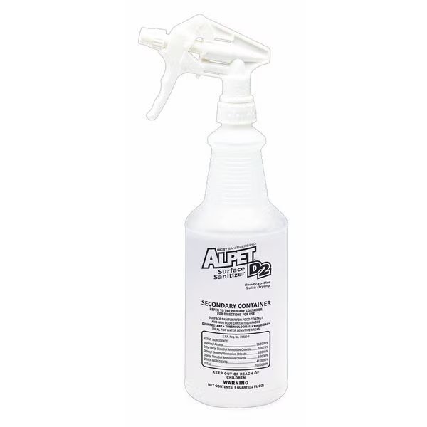 1 qt. Clear, Plastic Secondary Container, 12 Pack, Best Sanitizers, Mfr#: SS10004