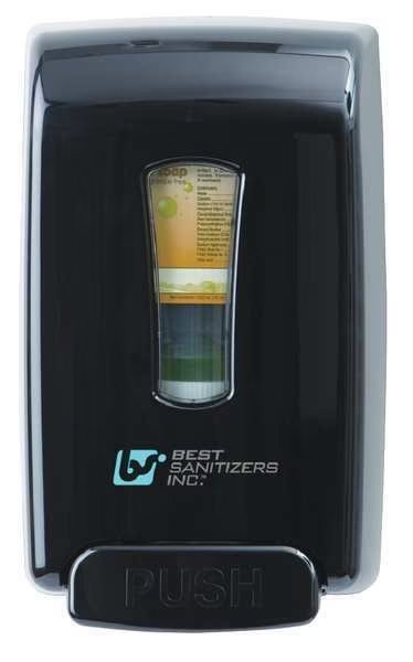 Hand Sanitizer Dispenser, 1250mL, Black, Best Sanitizers, Mfr#: MD10030B