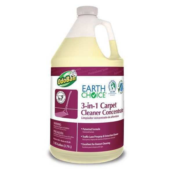 Carpet Cleaner Conc 3in1, 1gal, PK4, Odoban, Mfr#: 9602B62-G4