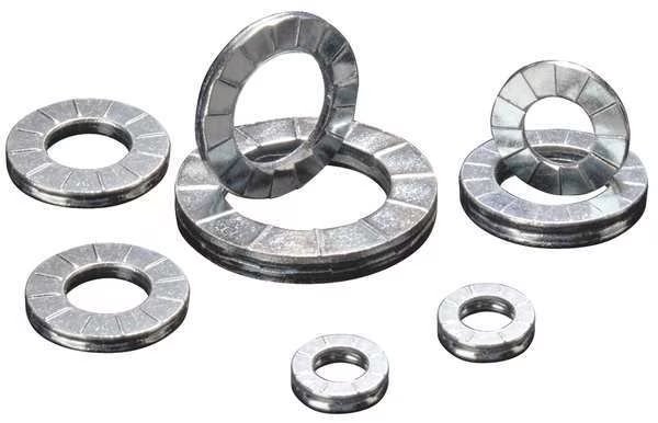 Wedge Lock Washer, For Screw Size 3/16 in Steel, Zinc Plated Finish, 200 PK, Disc-Lock, Mfr#: 100-01