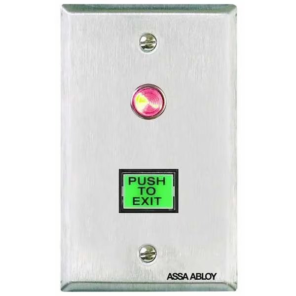 Push to Exit Button, Wall Mounted, Securitron, Mfr#: PB3EN