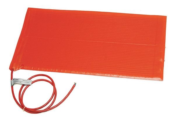 Heating Blanket, Silicone Rubber, 120V, 360W, 6"W x 24"L, w/ PSA, Briskheat, Mfr#: SRL06241P