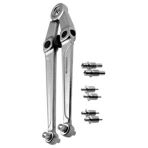 Adjustable Pin Spanner Wrench, 9-3/4 in. L, Facom, Mfr#: FA-117.B