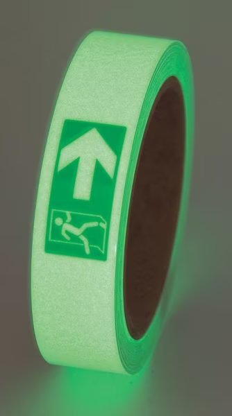 Glow-in-the-Dark Marking Tape, Exit Right, Incom, Mfr#: GT130EXR