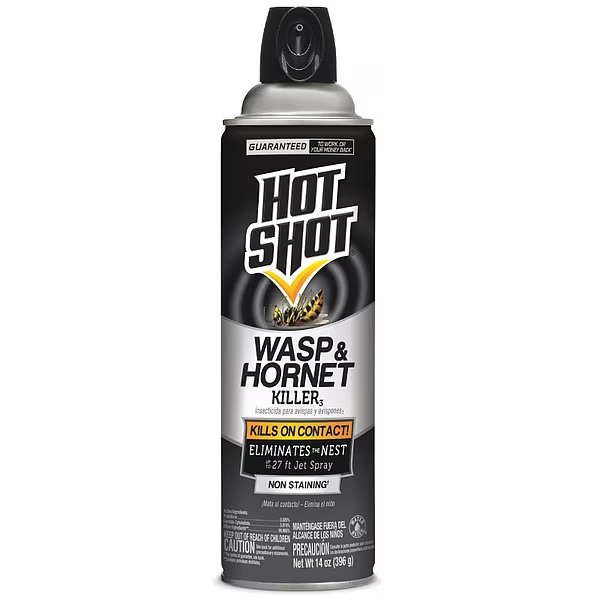 14 oz Aerosol Outdoor Wasp and Hornet Killer, DEET-Free, Hot Shot, Mfr#: HG-13415