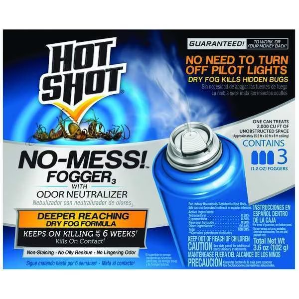 1.2 oz. Aerosol Indoor Only Insect Killer, 3 PK, Hot Shot, Mfr#: HG-20177