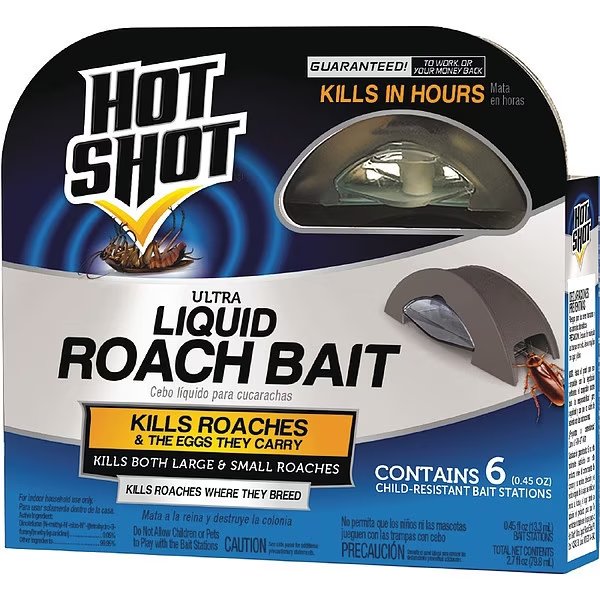 Roach Bait, 0.45 fl. oz., Liquid, PK6, Hot Shot, Mfr#: HG-95789