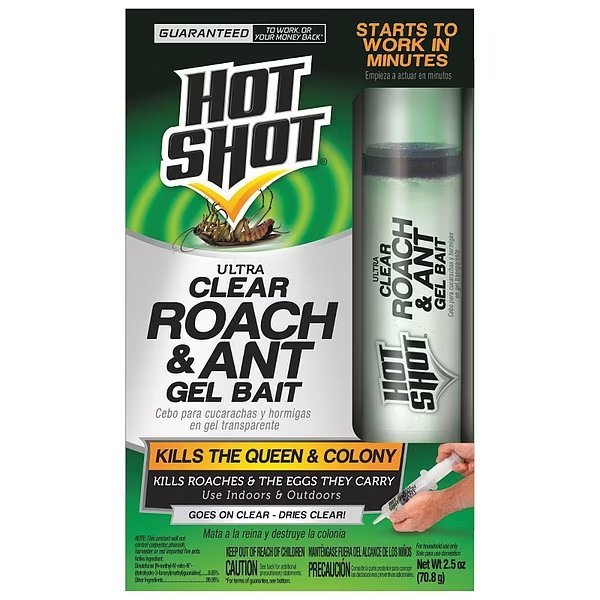 1 ct Gel Indoor/Outdoor Roach and Ant Killer, Hot Shot, Mfr#: HG-95769