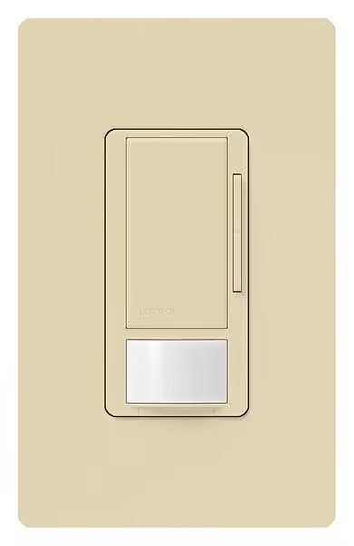 Vacancy Dimmer Snsr, Wall, Ivory, Lutron, Mfr#: MS-Z101-V-IV