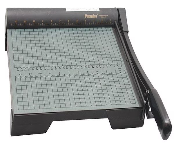 Guillotine Paper Trimmer, 19 in. L, Wood, Premier, Mfr#: W12