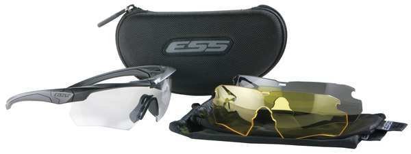 Ballistic Safety Glasses, Interchangeable Lenses Anti-Fog, Scratch-Resistant, Ess, Mfr#: 740-0387