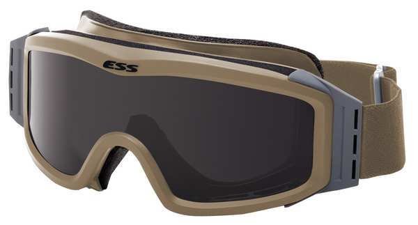Tactical Safety Goggles, Clear, Gray, Smoke Anti-Fog, Scratch-Resistant Lens, Profile NVG Series, Ess, Mfr#: 740-0500