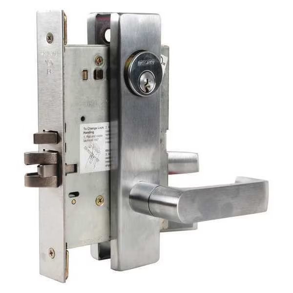 Lever Lockset, Mechanical, Entrance, Grd. 1, Schlage, Mfr#: L9050P 06L 626 C123
