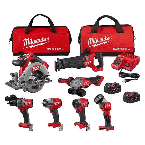 M18 FUEL 7-Tool Combo Kit, Milwaukee Tool, Mfr#: 3697-27