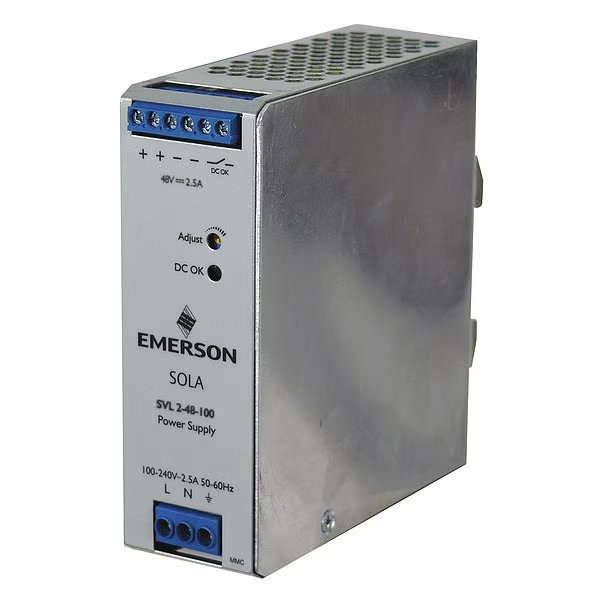 Din Rail Power Supply, 2.5 A, 120 W, Solahd, Mfr#: SVL248100