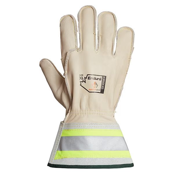 Gloves, White, L Glove Size, PR, Endura, Mfr#: 365DLX2L