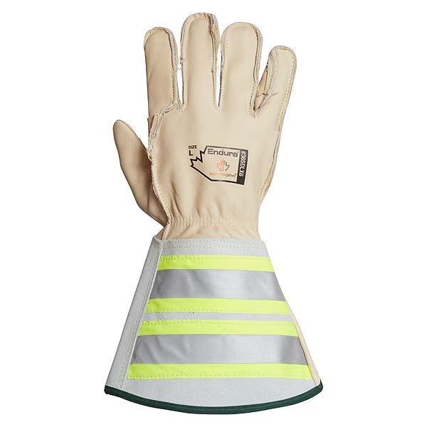 Gloves, White, XL, Horsehide, PR, Endura, Mfr#: 365DLX6XL