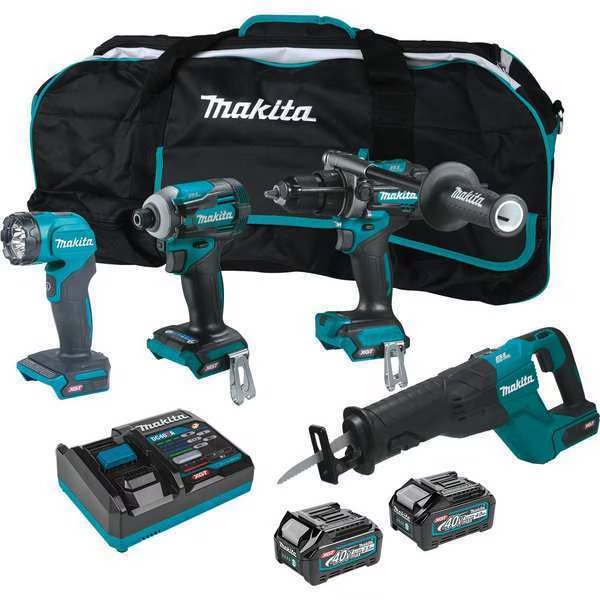 XGT Brushless 4 Pc, Combo Kit (2, 40V max, Makita, Mfr#: GT401M1D1