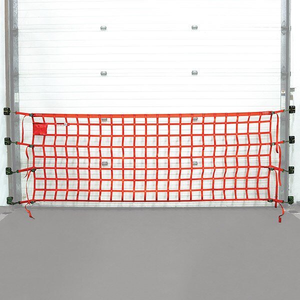Wall Mounted Loading Dock Barrier 4x8, Us Netting, Mfr#: OHPW48-B