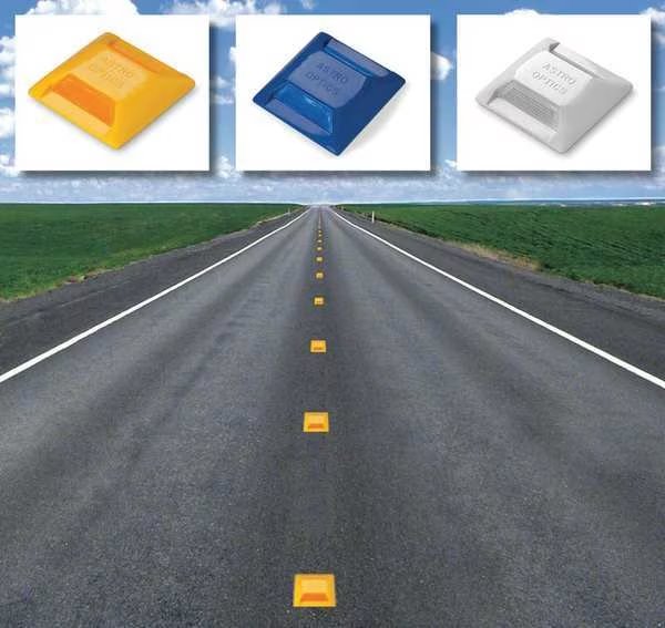 Pavement Marker, White, 1 Way, 4 In., PK100, Tapco, Mfr#: 102236BXK