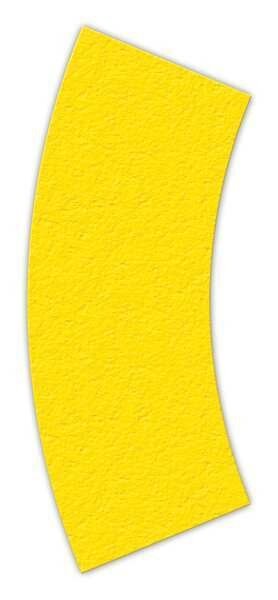 FloorMrkngTape, Arc, Yelw, 6Lx2-1/2inW, PK25, Incom, Mfr#: LM140Y