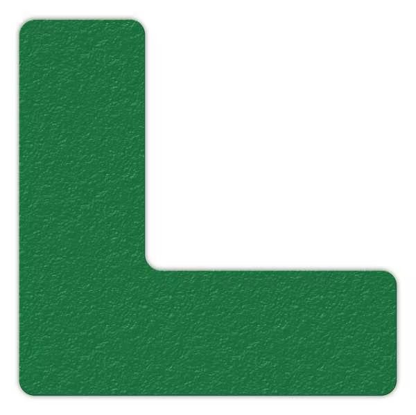 Floor Marking Tape, L, Green, 6"Lx6"W, PK25, Incom, Mfr#: LM110G
