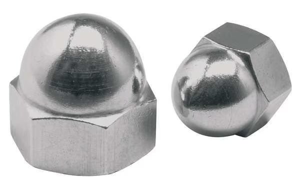 Standard Crown Cap Nut, #12-24, 316 Stainless Steel, Plain, 13/32 in H, 5 PK, EnjoyTool Select, Mfr#: CPB275