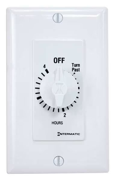 Timer, Spring Wound, 4 Hr, SPST, Intermatic, Mfr#: FD4HW
