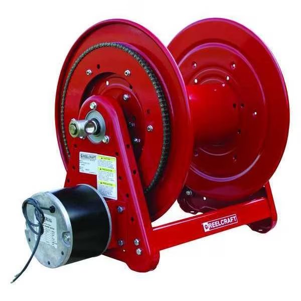 Hose Reel, Motor, 1/2in dia, 200ft., 1000psi, Reelcraft, Mfr#: EA32112 L12D