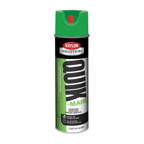 Over Head Marking Paint, 17 oz., Fluorescent Green, Water -Based, Krylon Industrial, Mfr#: K04005000